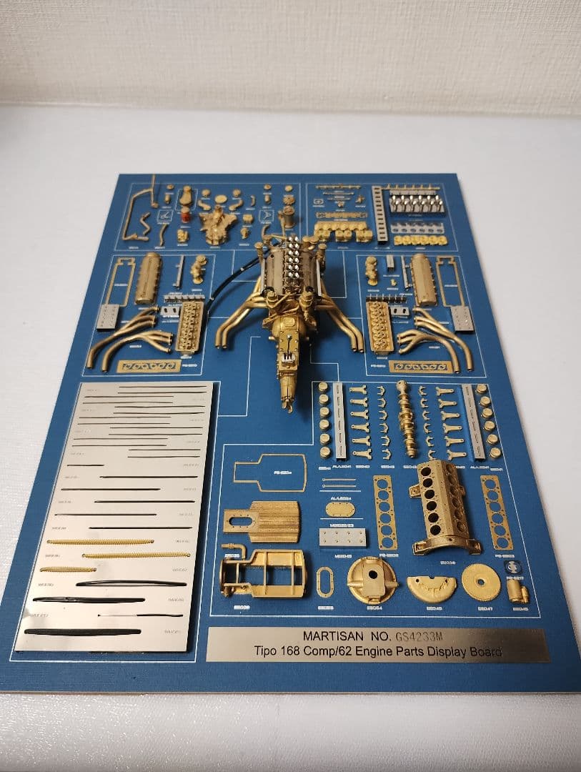 Ferrari 250GTOENGINE純銅製 エンジンパーツディスプレイボード