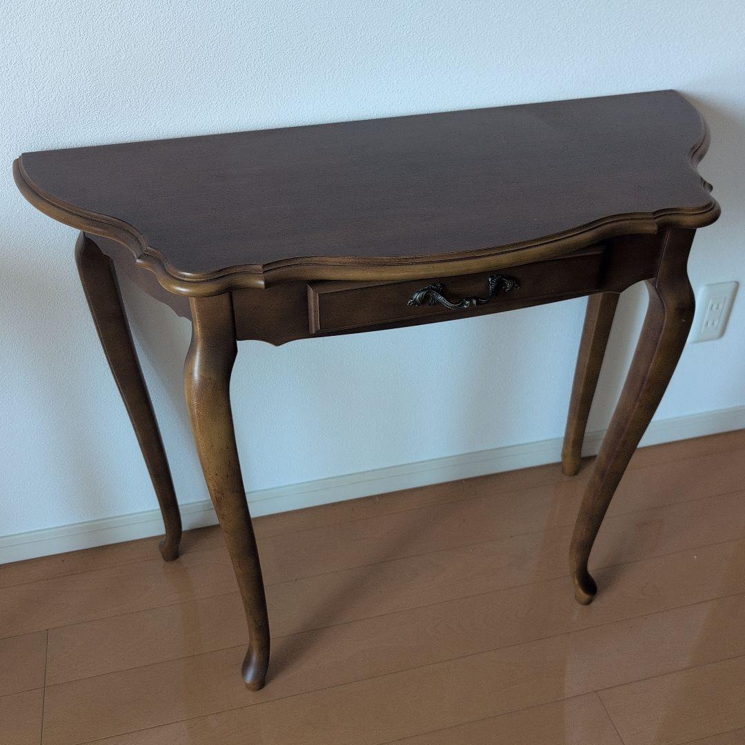 カリモク家具 猫脚 コンソール AP8058NF サイドテーブル 引き出し付き