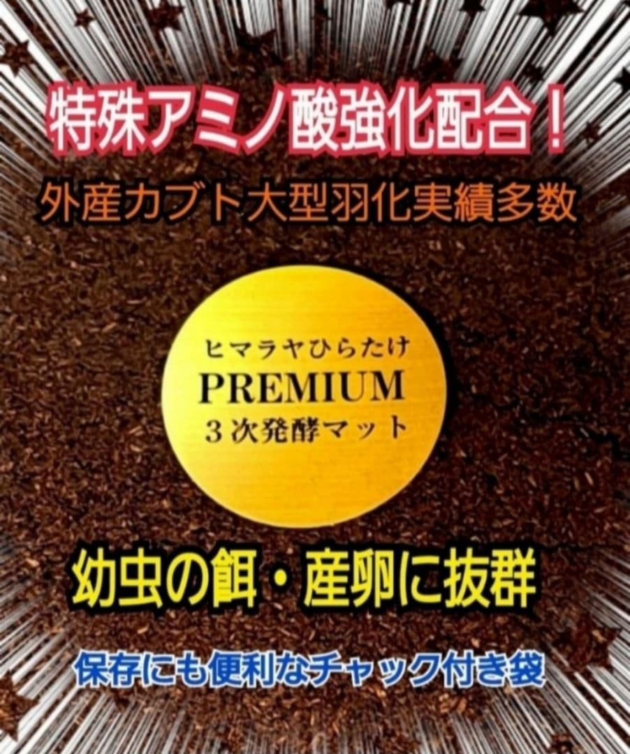 【２セット】カブトムシ幼虫を入れるだけ！プレミアム発酵マット入り㍑ボックス