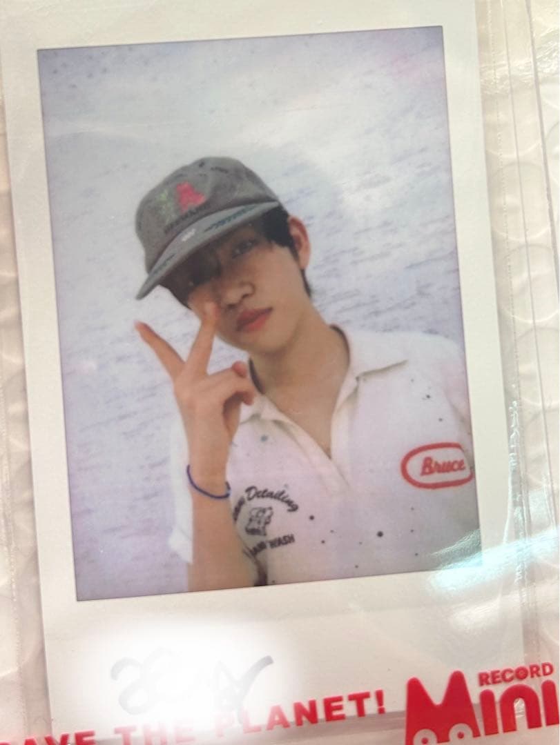 idid ミンジェ オリヤン ミニレコード サイン入りチェキ 限定ポラロイド