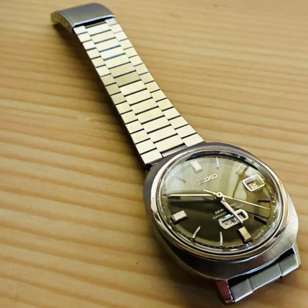 1966年製造セイコー マチック2トーン黒文字盤￼自動巻きレア美品動作良好