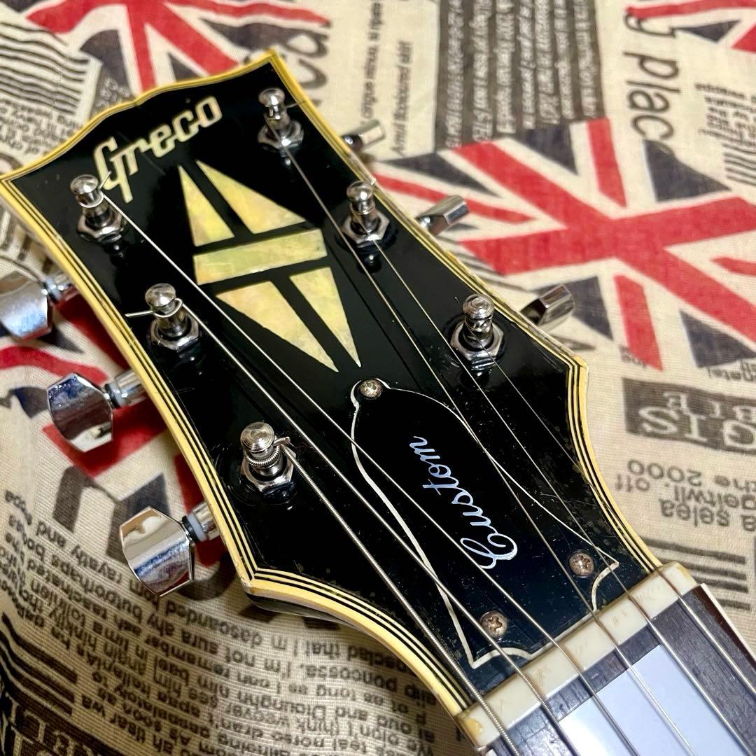 【ビンテージ】Greco レスポールカスタム ブラック エレキギター