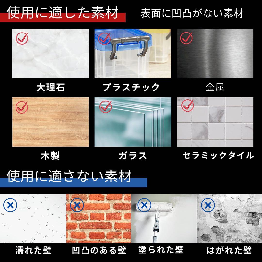 魔法のテープ　両面粘着　水洗い可能　再利用可　長3m×幅3cm×厚さ1mm