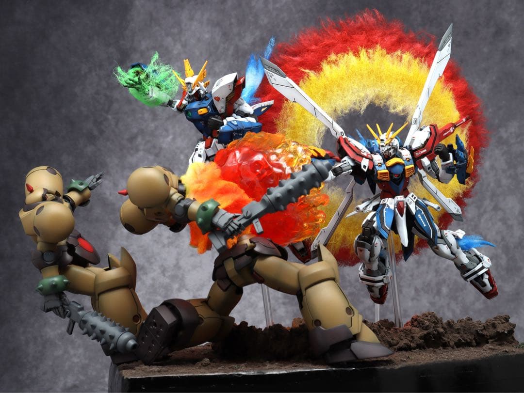 RG ゴッドガンダム シャイニングガンダム　ガンプラ塗装済み完成品