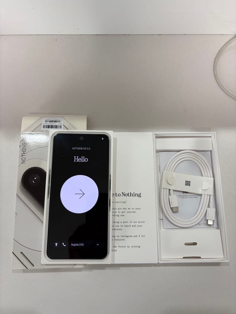 Nothing Phone (3a)ホワイト 未使用に近い