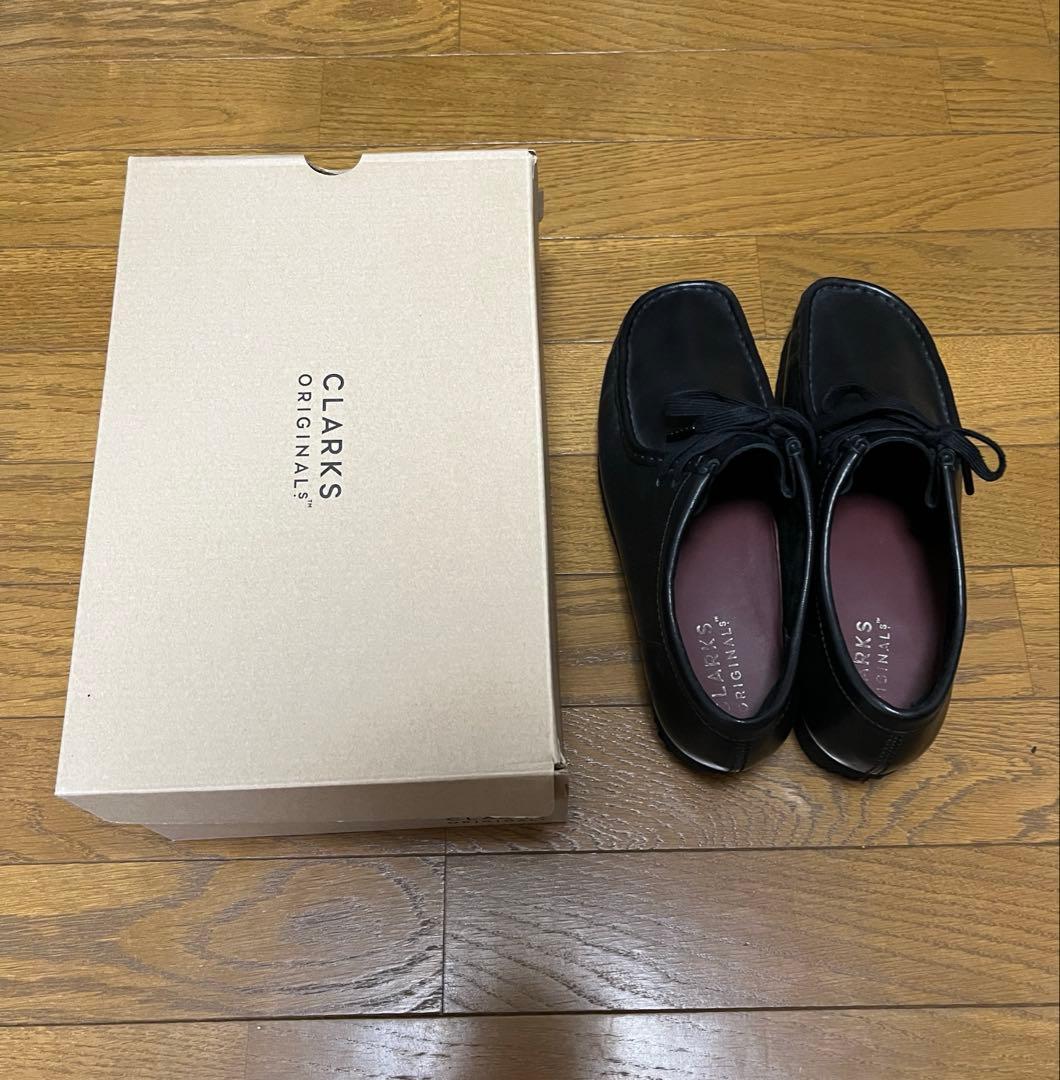 Clarks ワラビー ブラックレザー