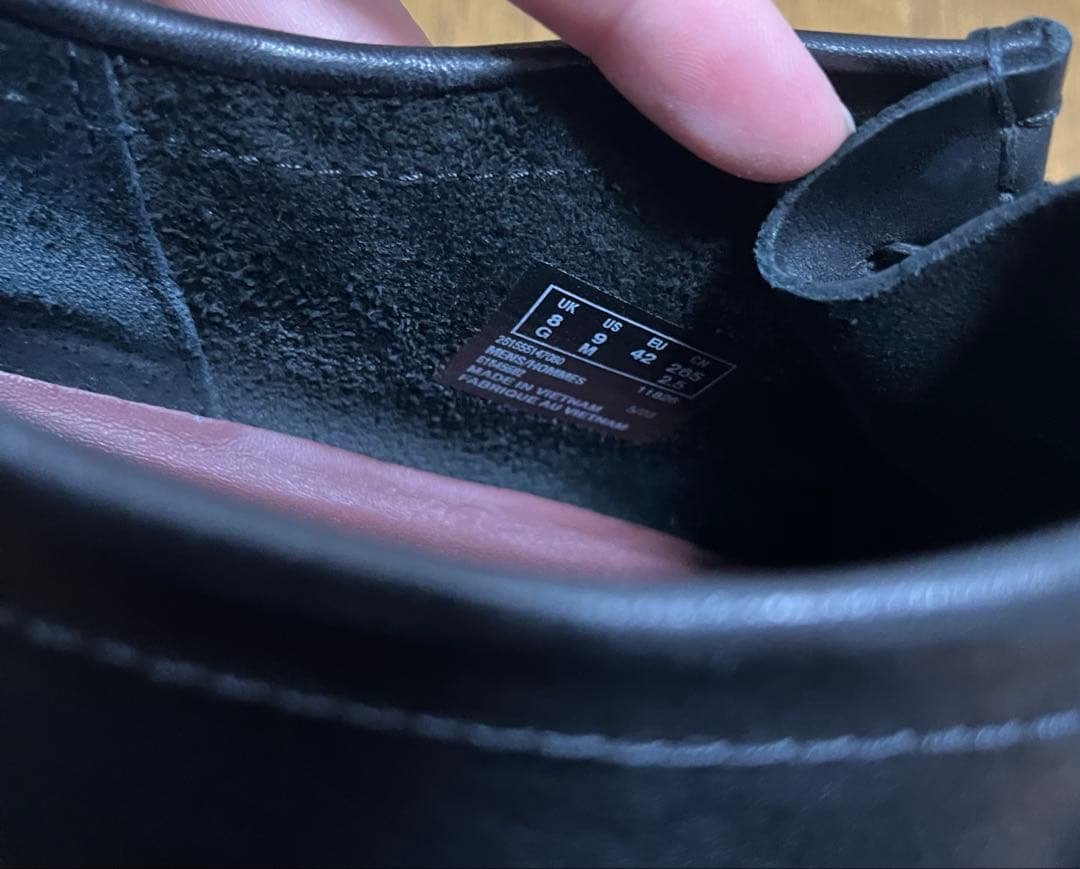 Clarks ワラビー ブラックレザー