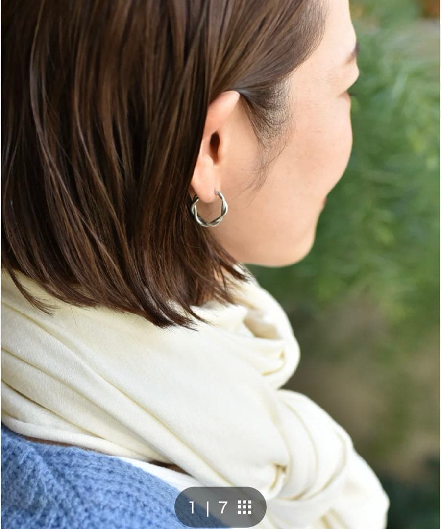our ツイストフープのSilver925ピアス