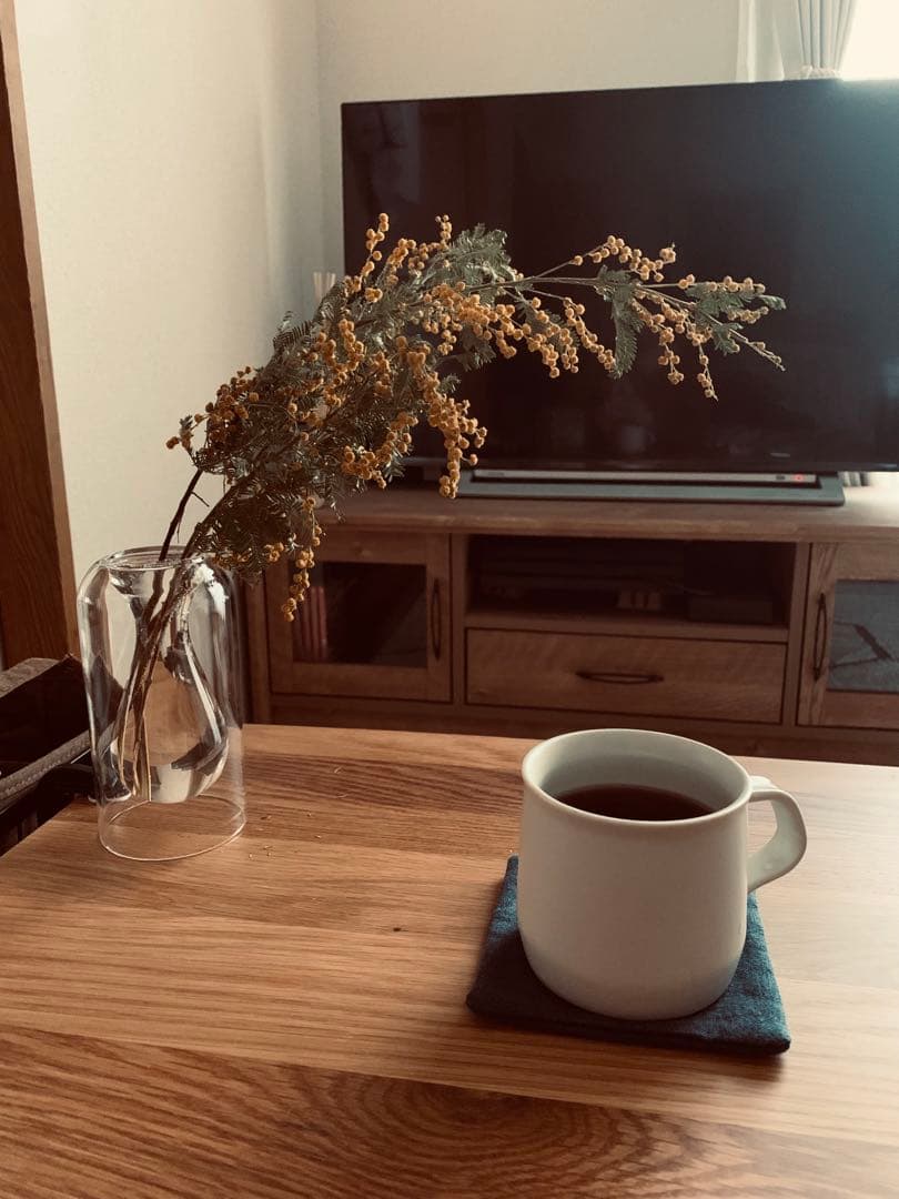 木製ローテーブル オーク材