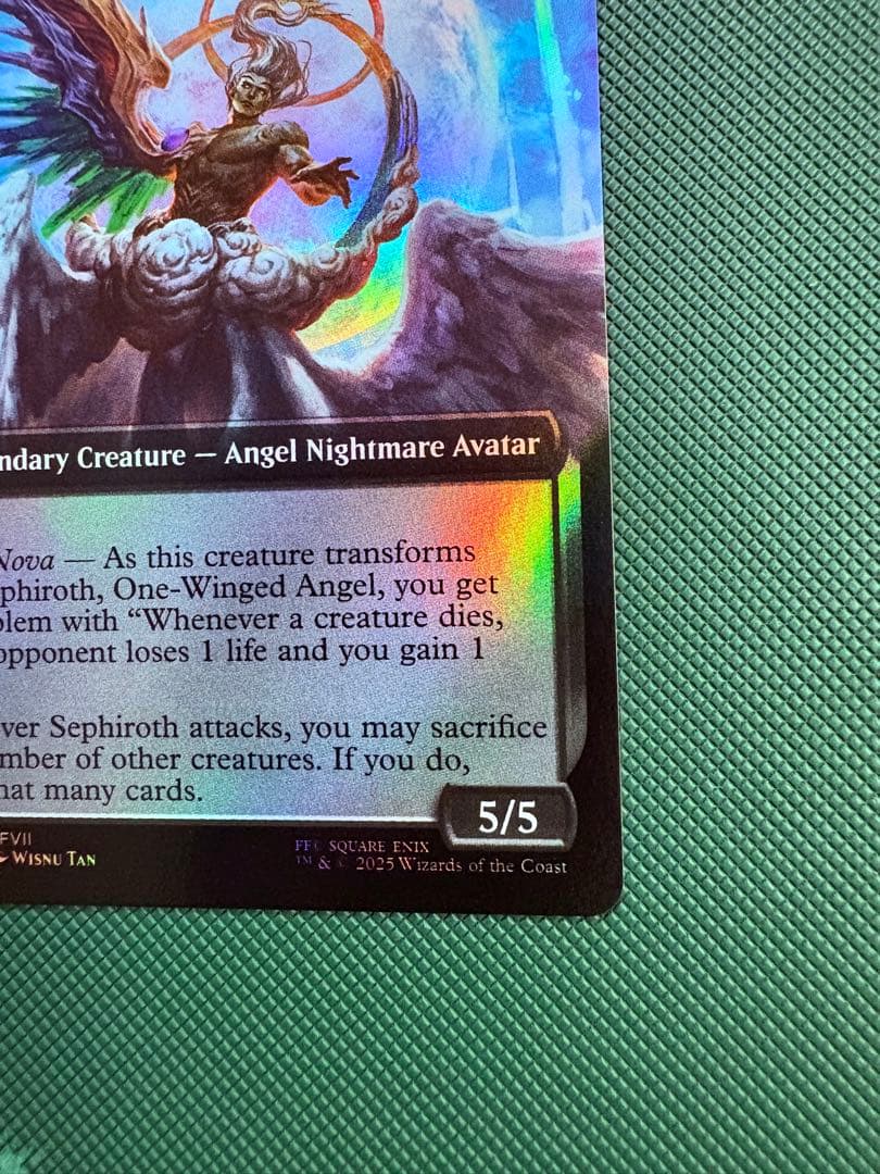 歯*鼓様 MTG 威名のソルジャー、セフィロス 拡張アート　foil 英語版