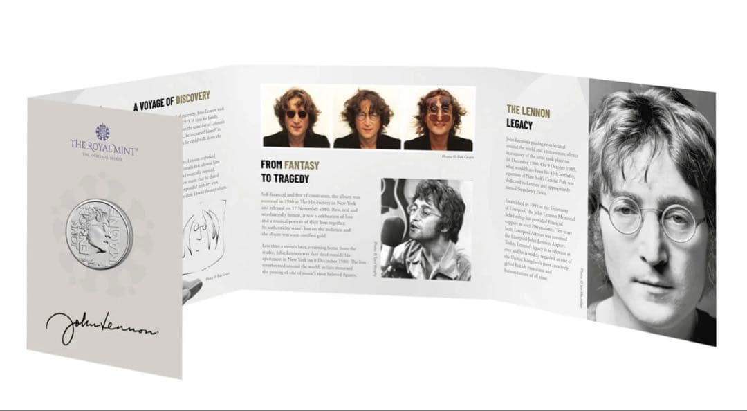 ジョンレノン＆ポールマッカートニー英国記念限定5ポンド友情SETビートルズ