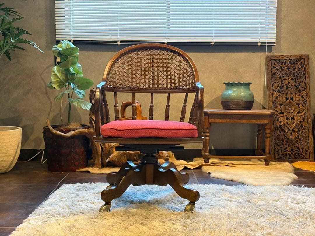 DREXEL HERITAGE　ドレクセル　アンティーク　デスクチェア　IH