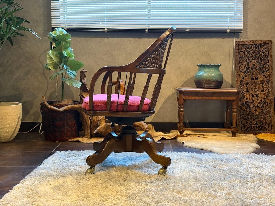 DREXEL HERITAGE　ドレクセル　アンティーク　デスクチェア　IH