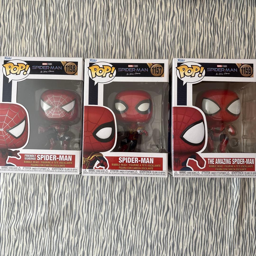 Funko pop スパイダーマン フィギュア 3体セット