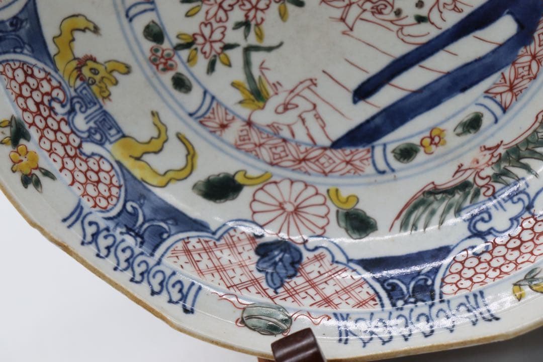 中国　明時代　五彩盤　特注品　天啓年製　送料込み0509