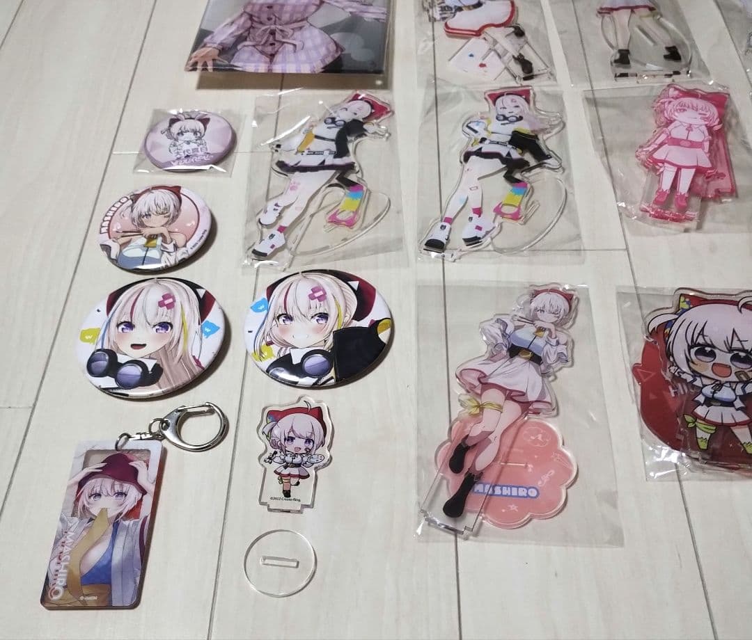 あおぎり高校　大代真白　アクスタ　キーホルダー　缶バッジ　20個セット