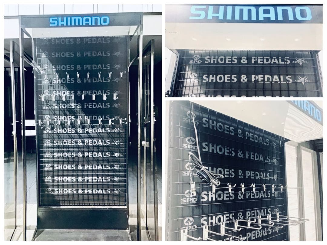 販促非売品 SHIMANO 電飾つき ネットラック 棚什器 ディスプレイスタンド