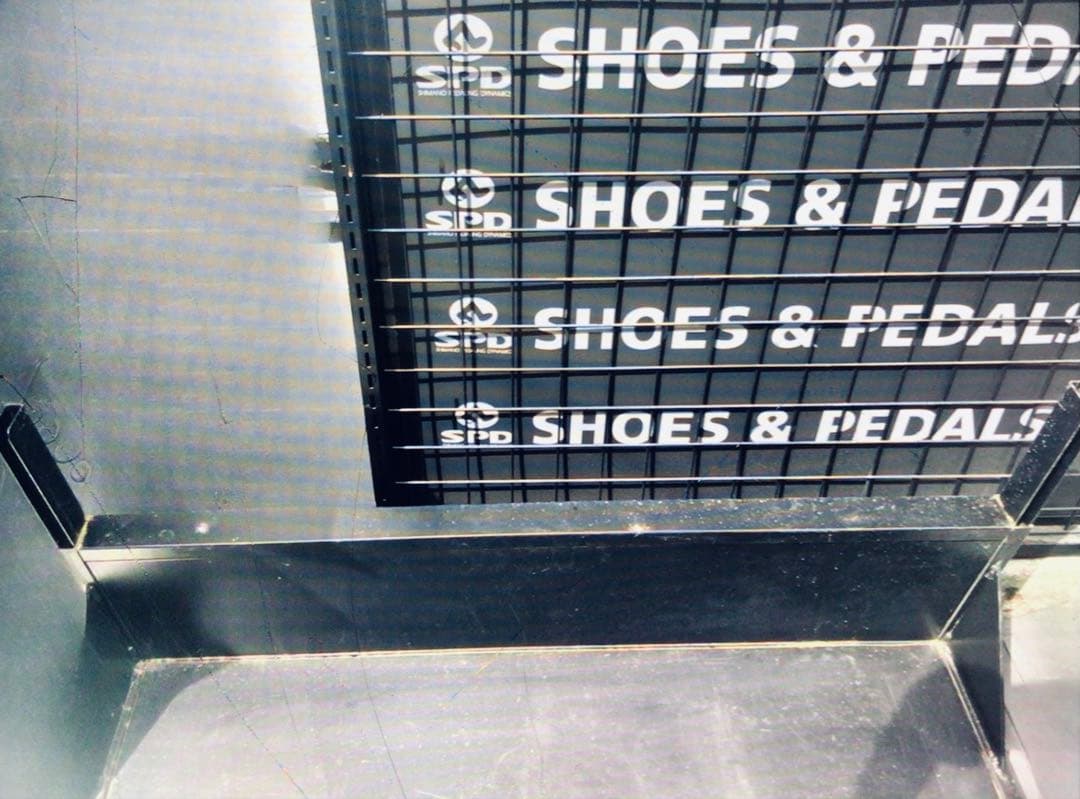 販促非売品 SHIMANO 電飾つき ネットラック 棚什器 ディスプレイスタンド