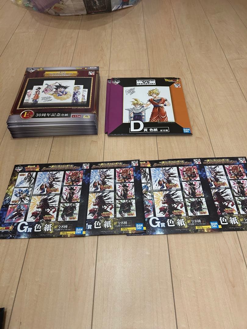 58枚 ドラゴンボール アート作品 色紙アート 一番くじ まとめ売り 30th