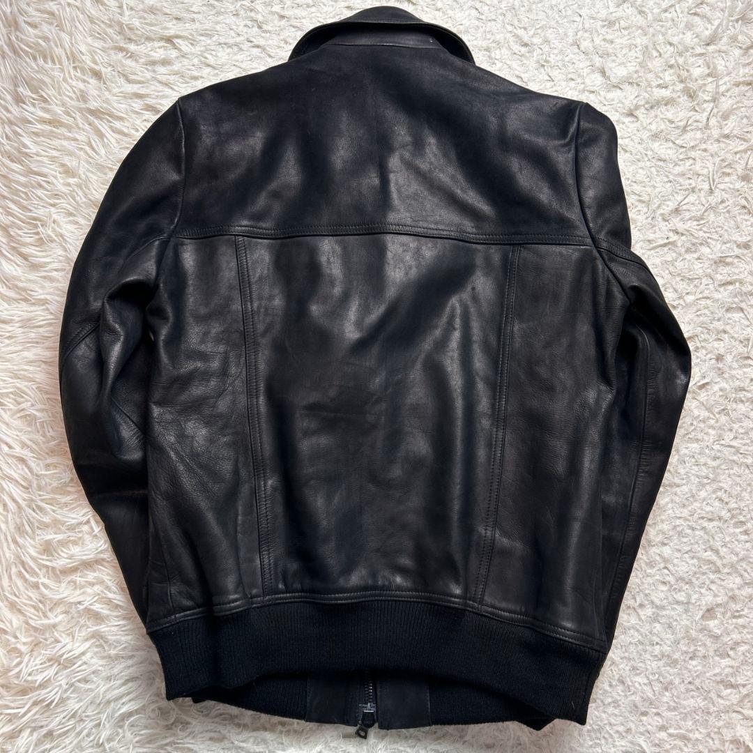 希少！Edition riri ジップ レザー トリズラー ジャケット ブラック
