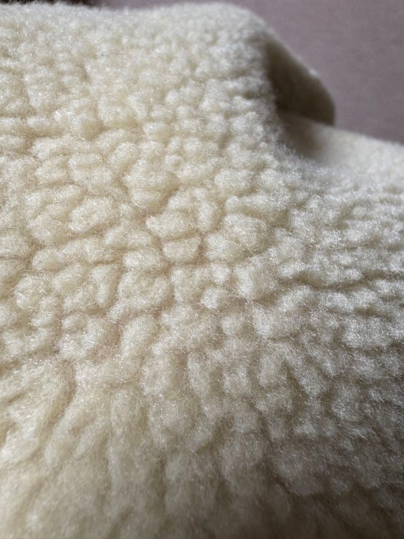 patagonia フリースベスト Mサイズ ベージュ/パープル