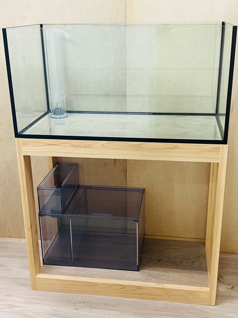 一台限定　900x450x450㎜オールガラスオーバーフロー水槽 セット