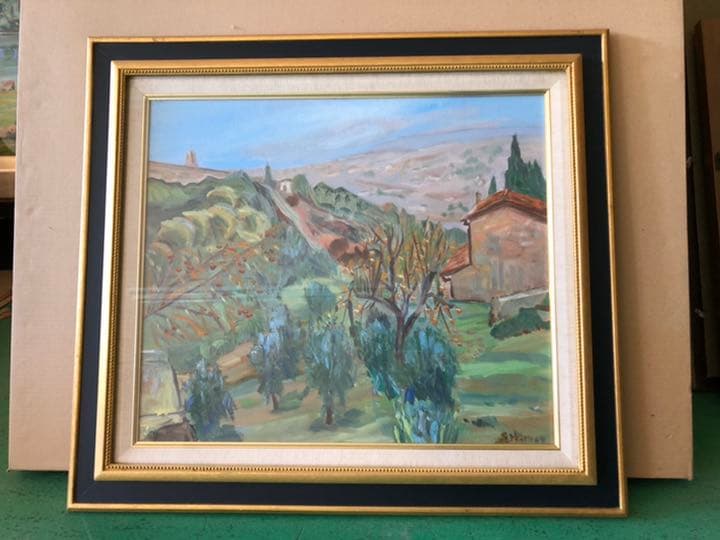 F10 額縁 額 絵画 油絵 絵 ブラック アンティーク ゴールド