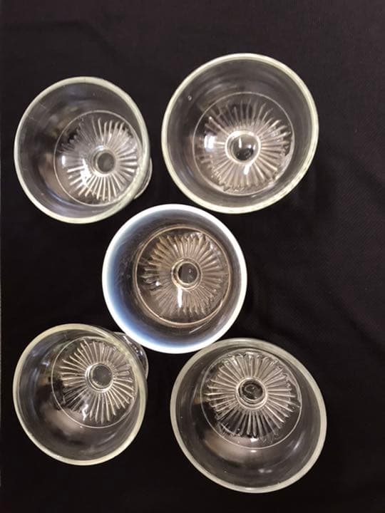 アンティーク　かき氷コップ　５個