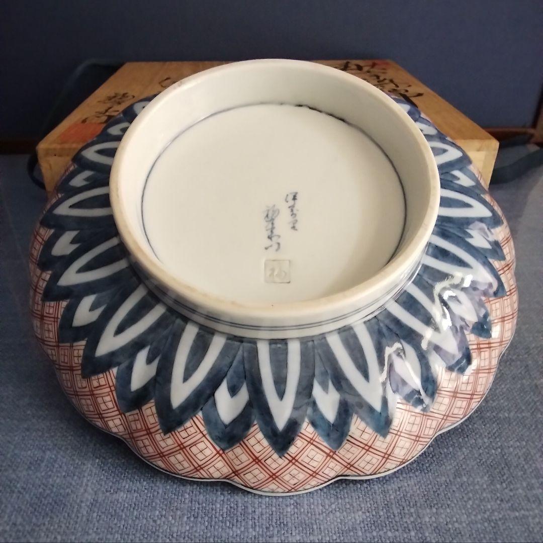 手書き献上伊万里焼　七寸飾り皿　花鳥紋　1枚