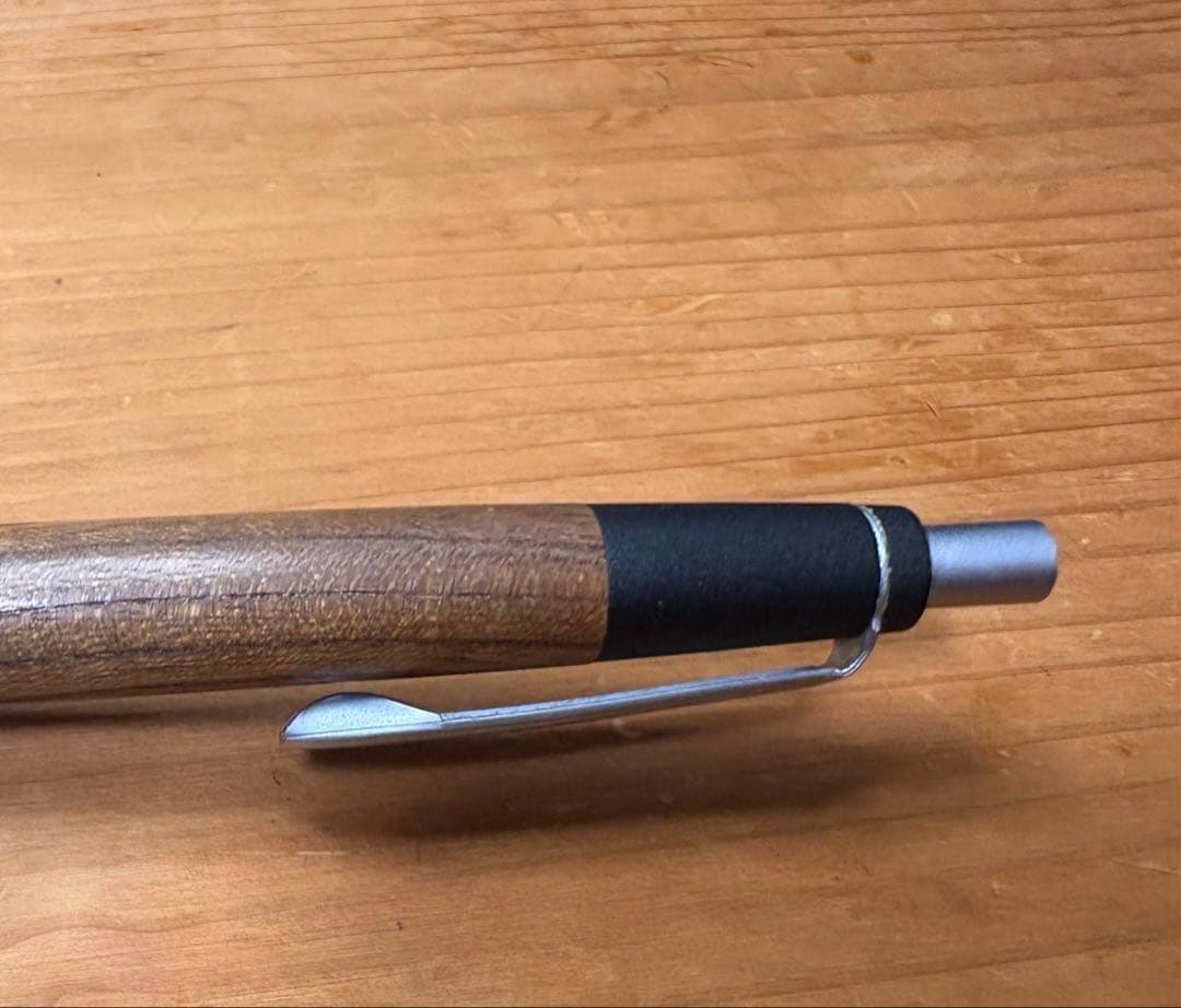 野原工芸　欅 シャーペン　旧型　シルバー