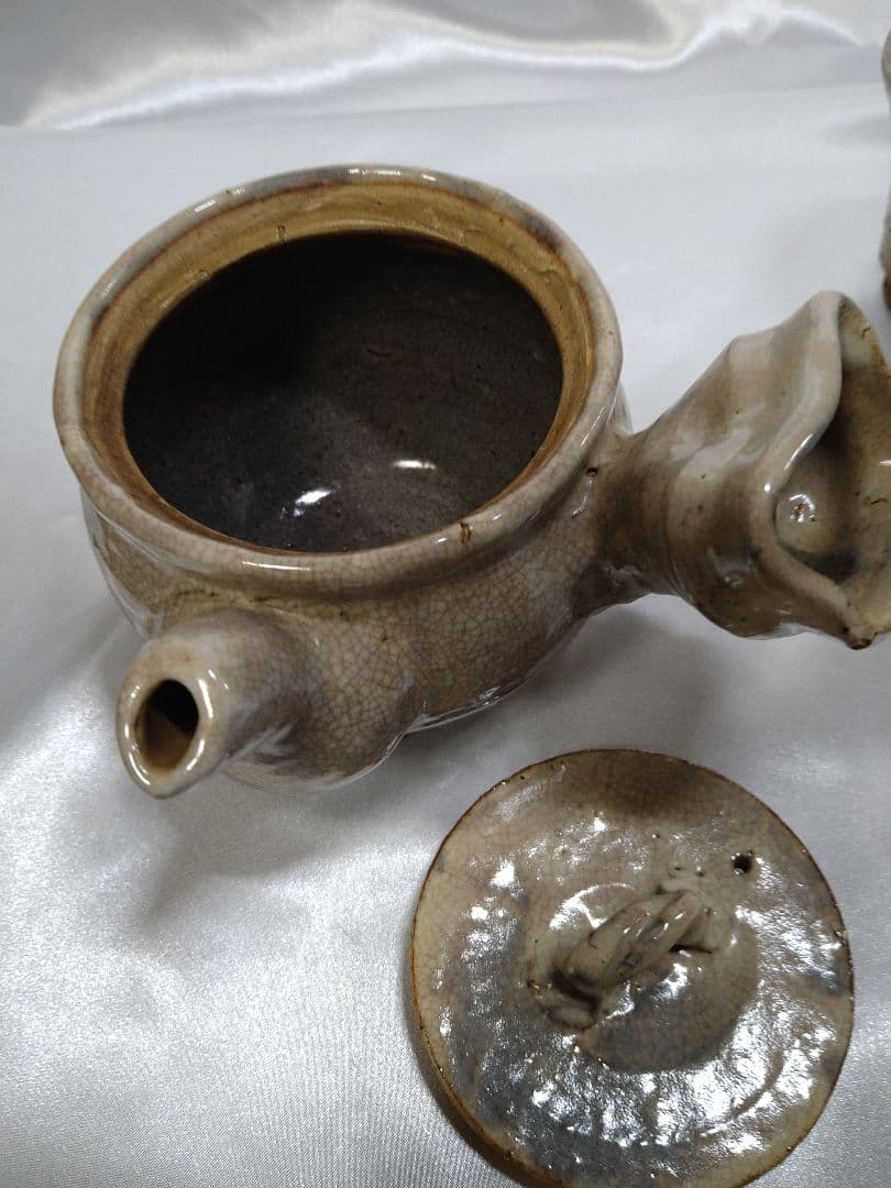 11代大和松緑 萩焼 番茶器揃 松緑窯 茶器 茶道具 陶芸品 美品