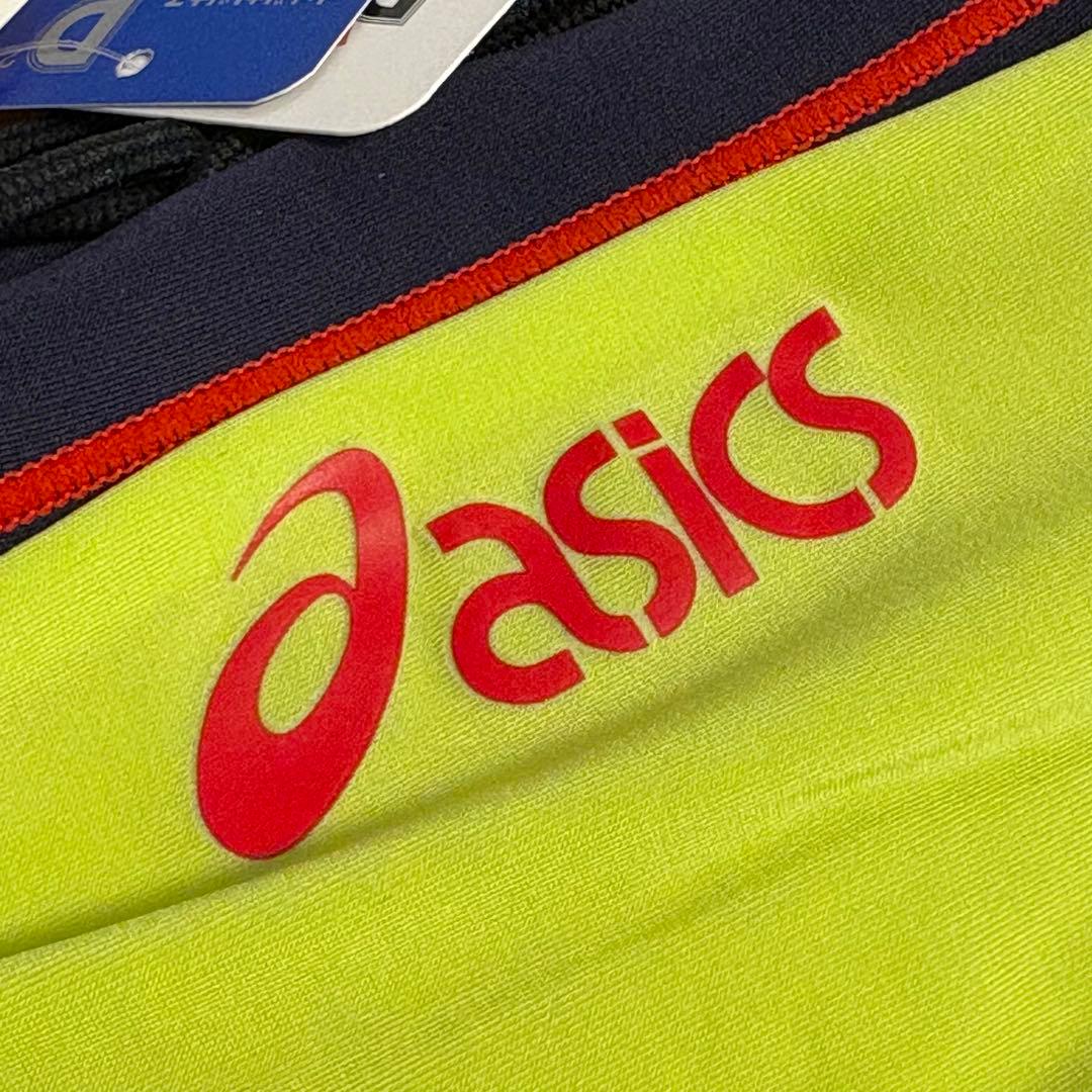 【新品】asics AMA25P P2 競パン 蛍光黄/赤ステッチ 競泳水着