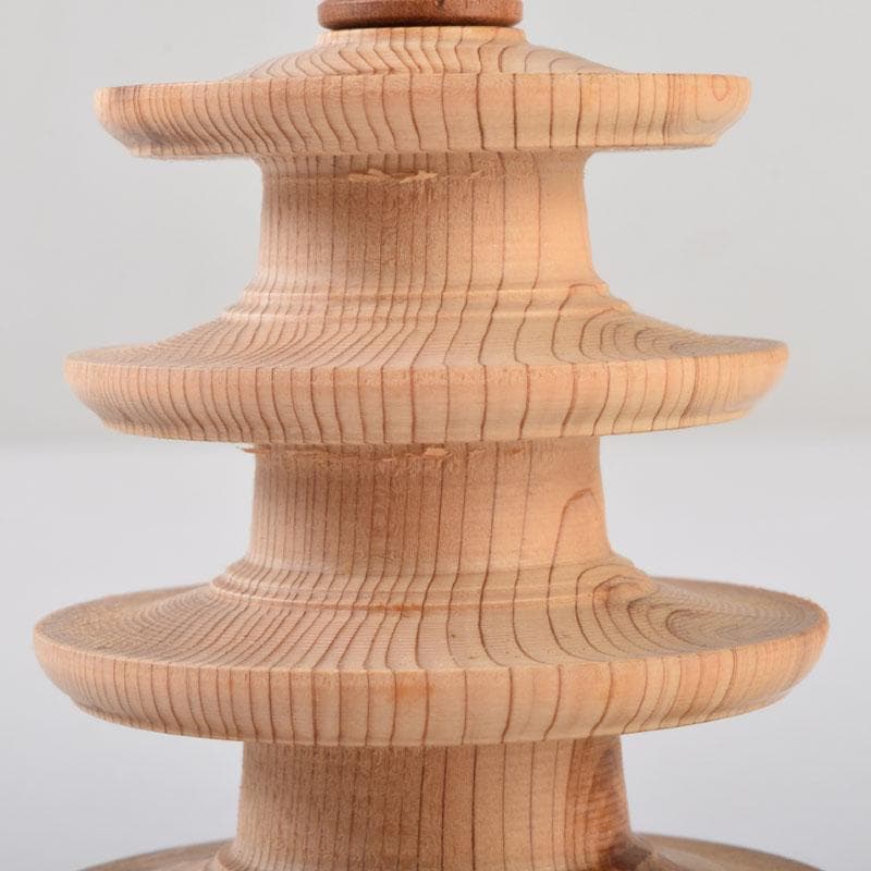 仏教美術　木彫　東大寺古材　百萬塔　在銘　共箱　V　8776