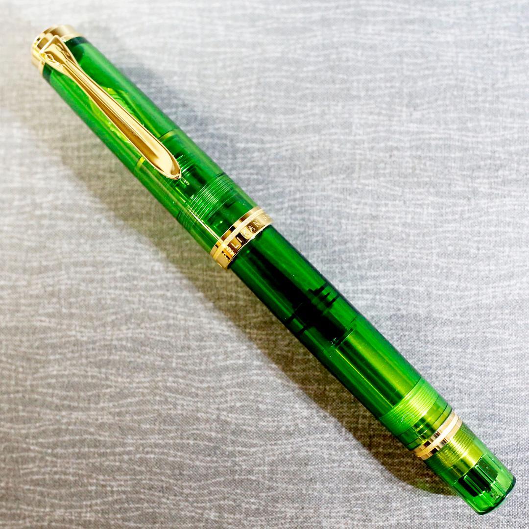 【限定品】ペリカン 万年筆 Ｍ８００ デモンストレーター グリーン