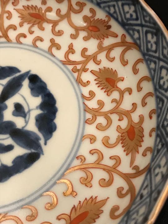 古伊万里金襴手皿　５枚　A