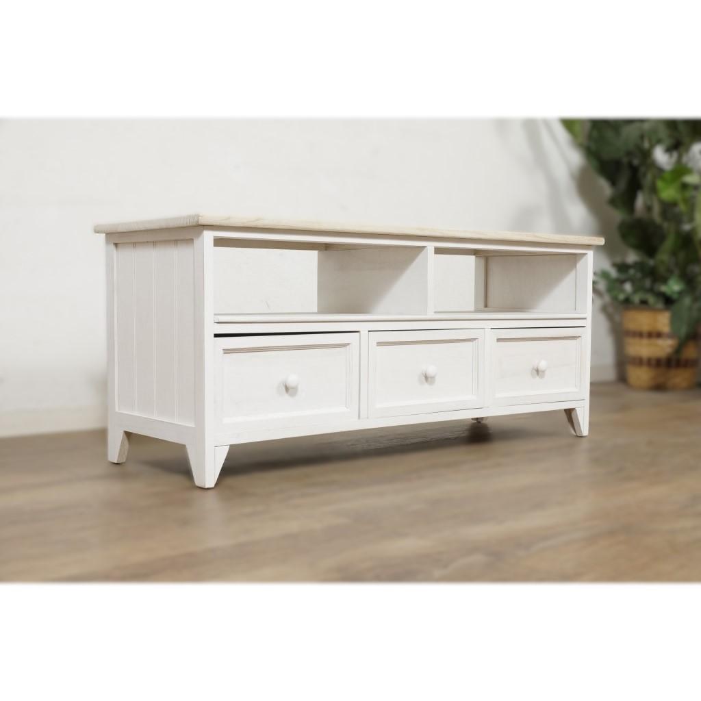 【新品】アンティークホワイト　テレビ台 ナチュラル　アウトレット