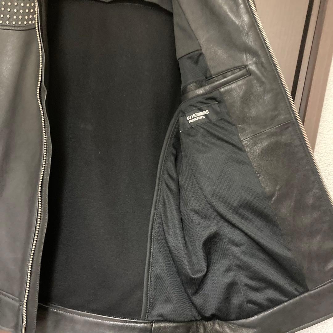 5351 HOMMES DIRECTOR'S スタッズレザージャケット S 美品
