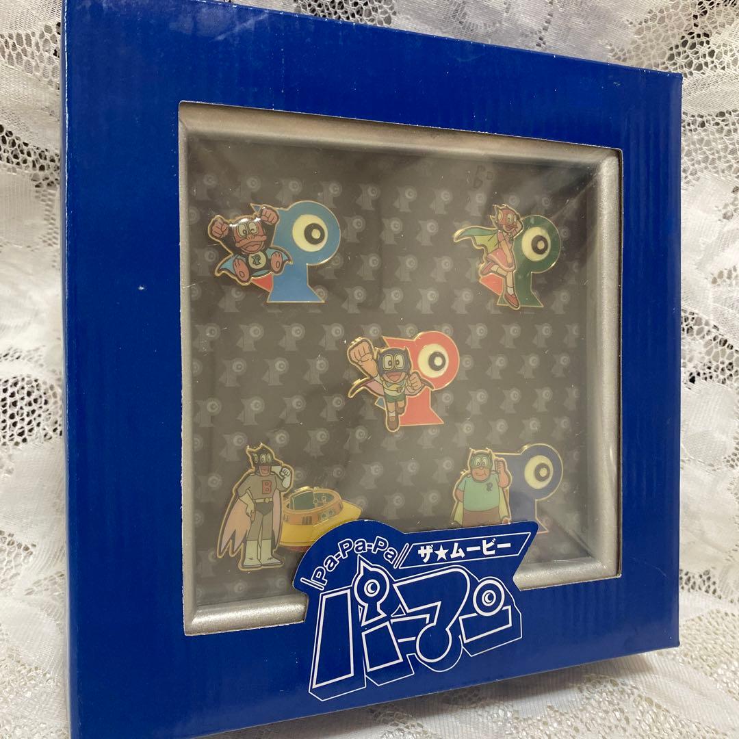 藤子不二雄　パーマン　ピンバッジ　5種セット　昭和　レトロ　額入り　箱