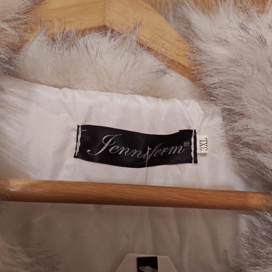 極美品　Jennform ミンク調ファーコート　メンズ3Ｌ新品未使用