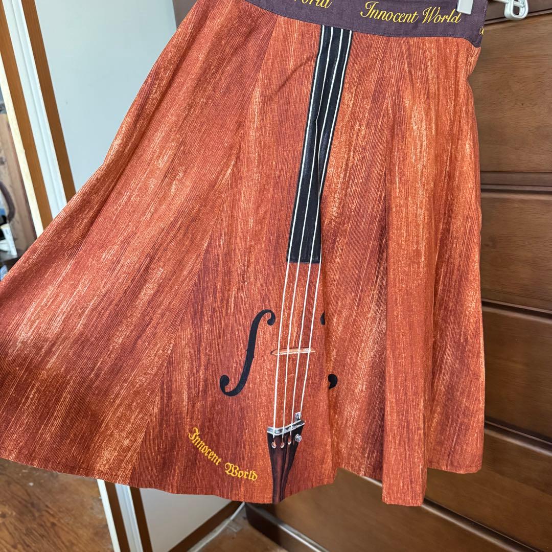 Innocent World スカート バイオリン柄 ベスト 楽器柄