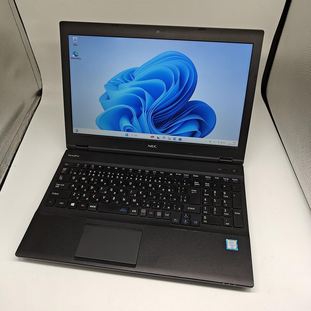 【NEC】高性能i7 新品SSD256GB 8GB 黒 オフィス付きノートPC