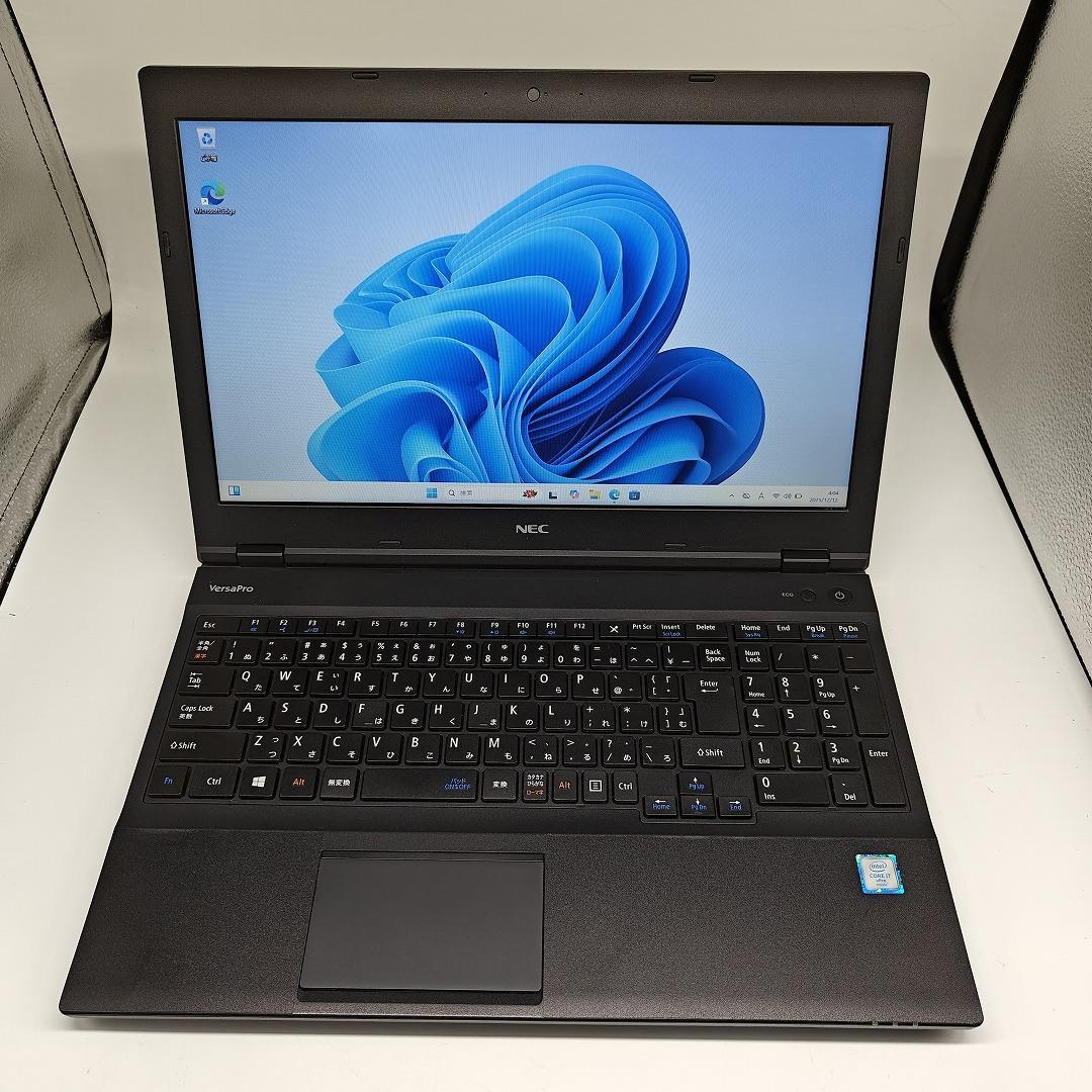 【NEC】高性能i7 新品SSD256GB 8GB 黒 オフィス付きノートPC