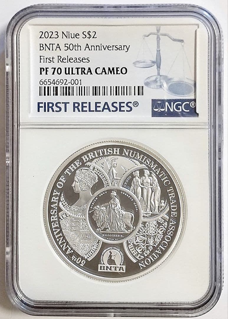 2023年 BNTA 2オンス プルーフ銀貨 NGC PF70 ウナとライオン