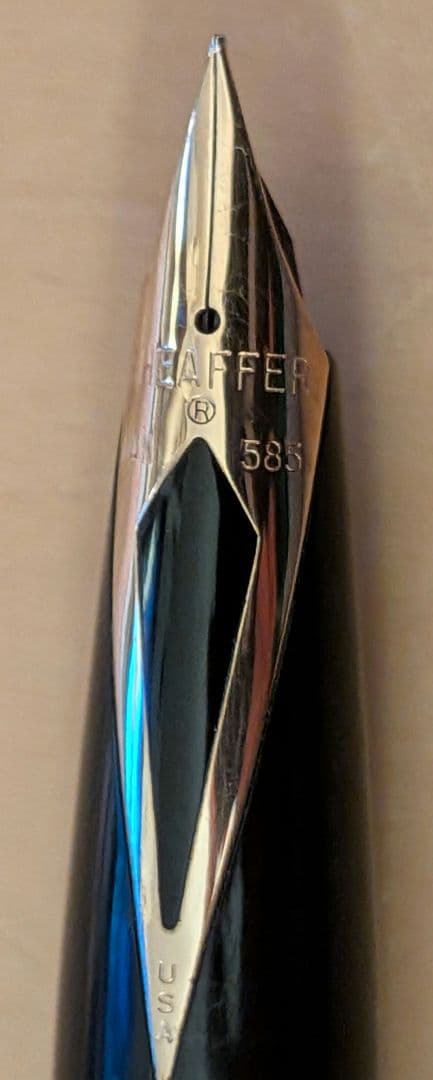 SHEAFFER 万年筆585 黒 14Kペン先　おまけ付