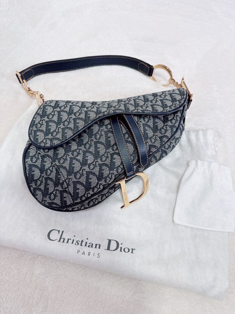 Christian Dior サドルバッグトロッター ワンショルダーバッグG金具