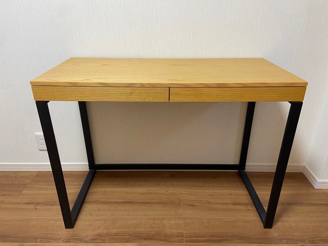 noche オーク　アイアン　デスク