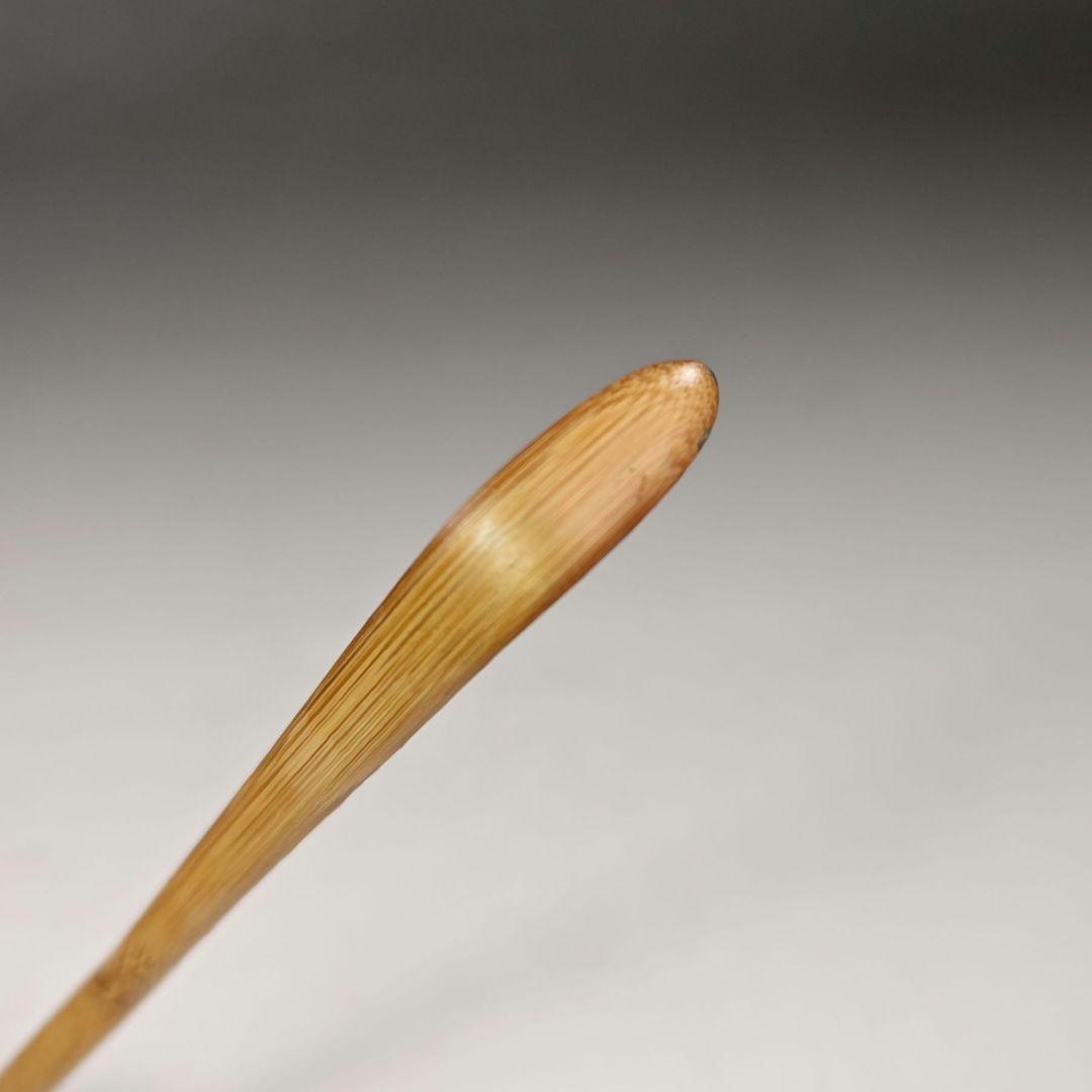 イ667 茶杓『大徳寺　小堀卓巌　極箱』『銘　静寂』『竹茶杓　二重箱』茶道具