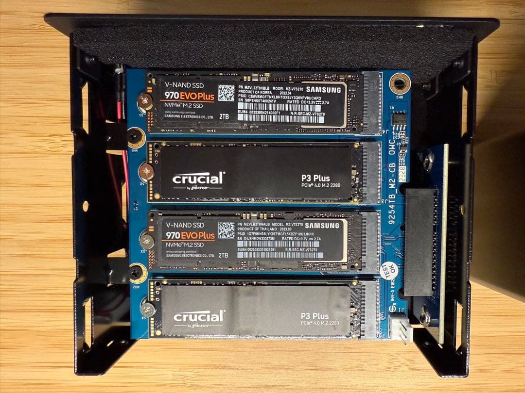 【お得】OWC Express 4M2 SSD 8TBストレージ