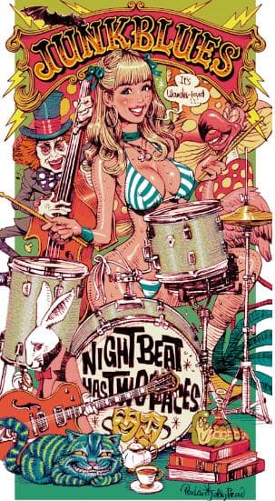 ロッキンジェリービーン JUNK BLUES OFFSET ポスター 国内正規