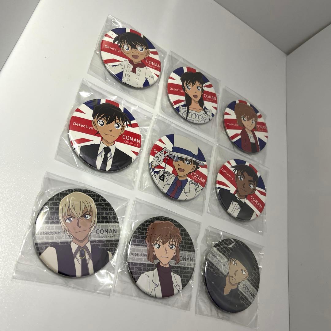 名探偵コナン コナンカフェ 2016 缶バッジ 全9種 コンプ
